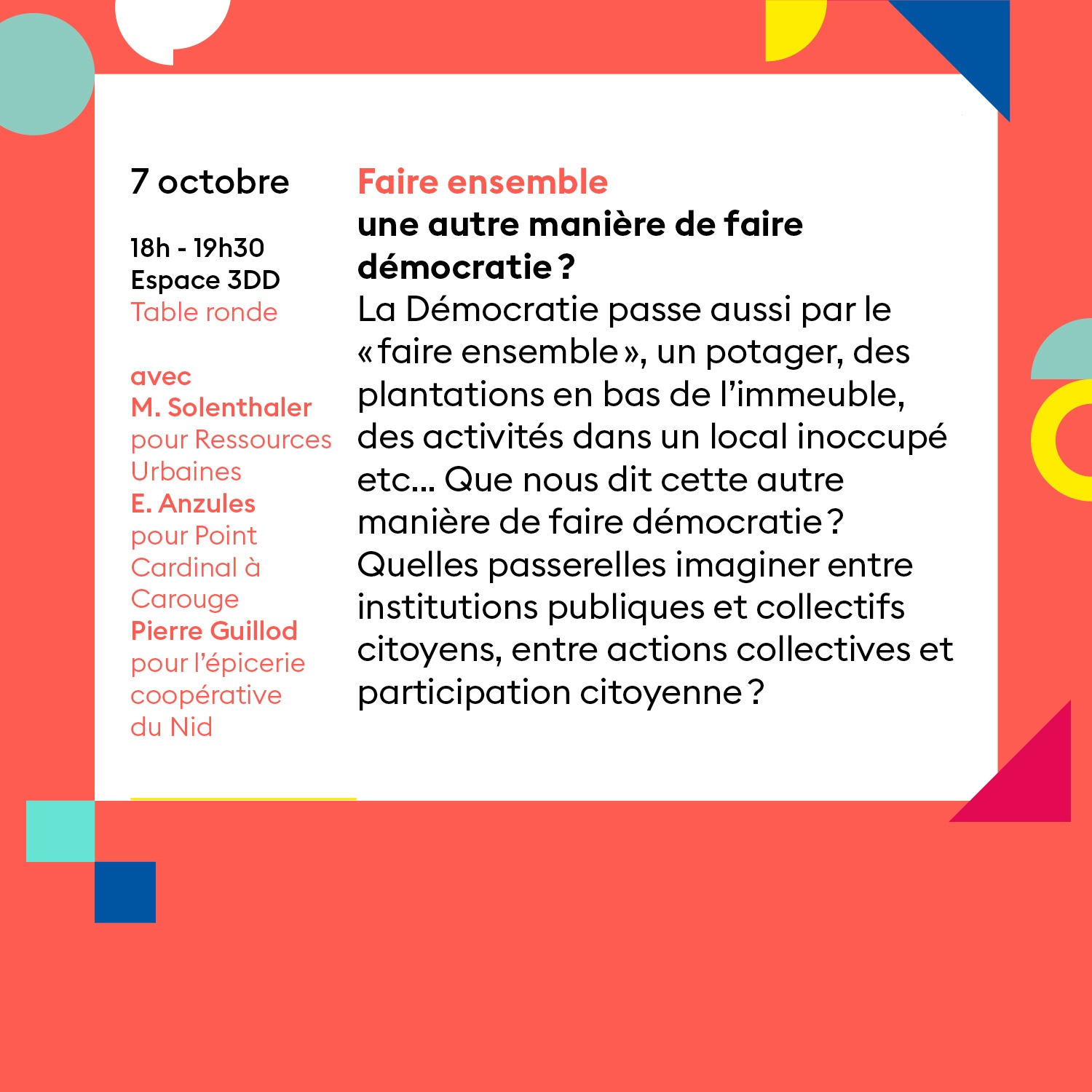 table ronde 7 octobre