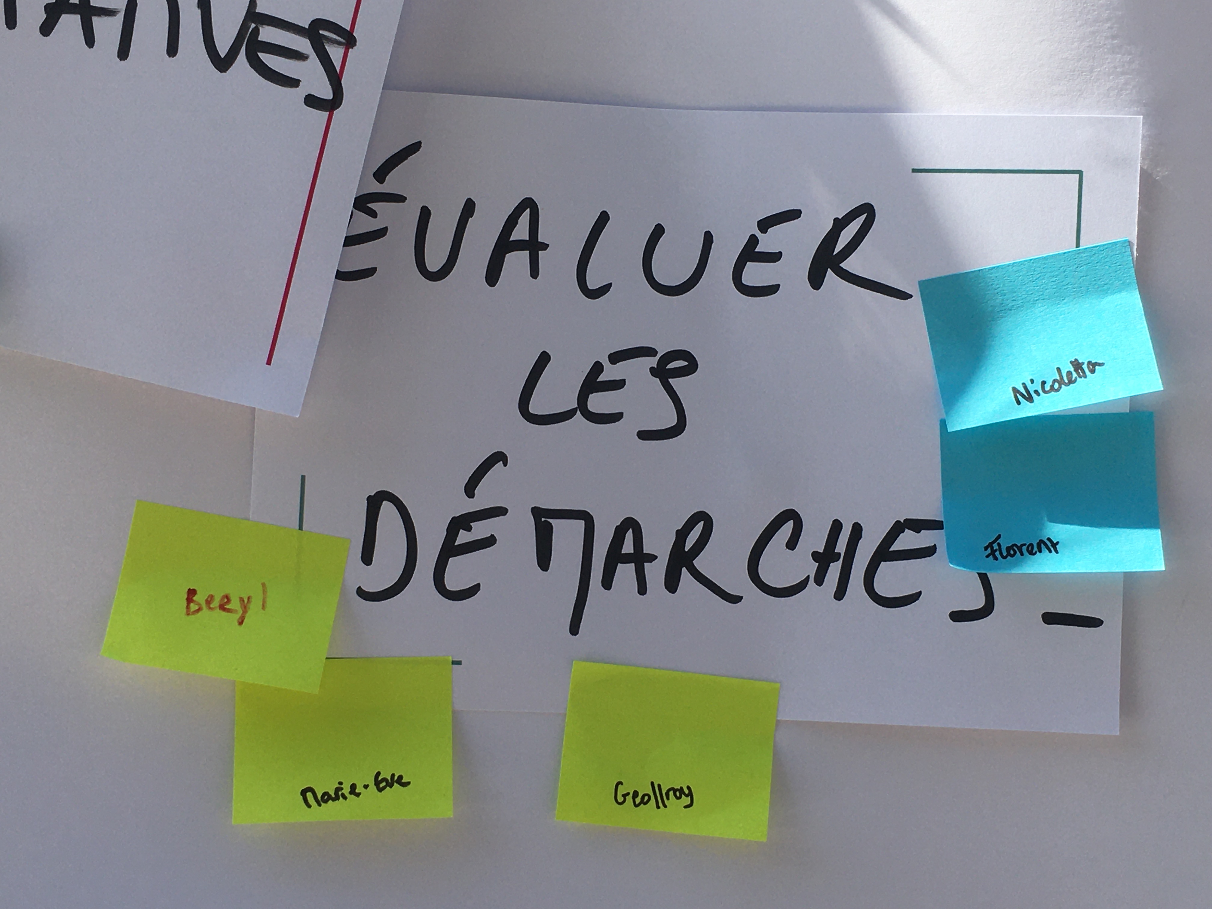 évaluer les démarches