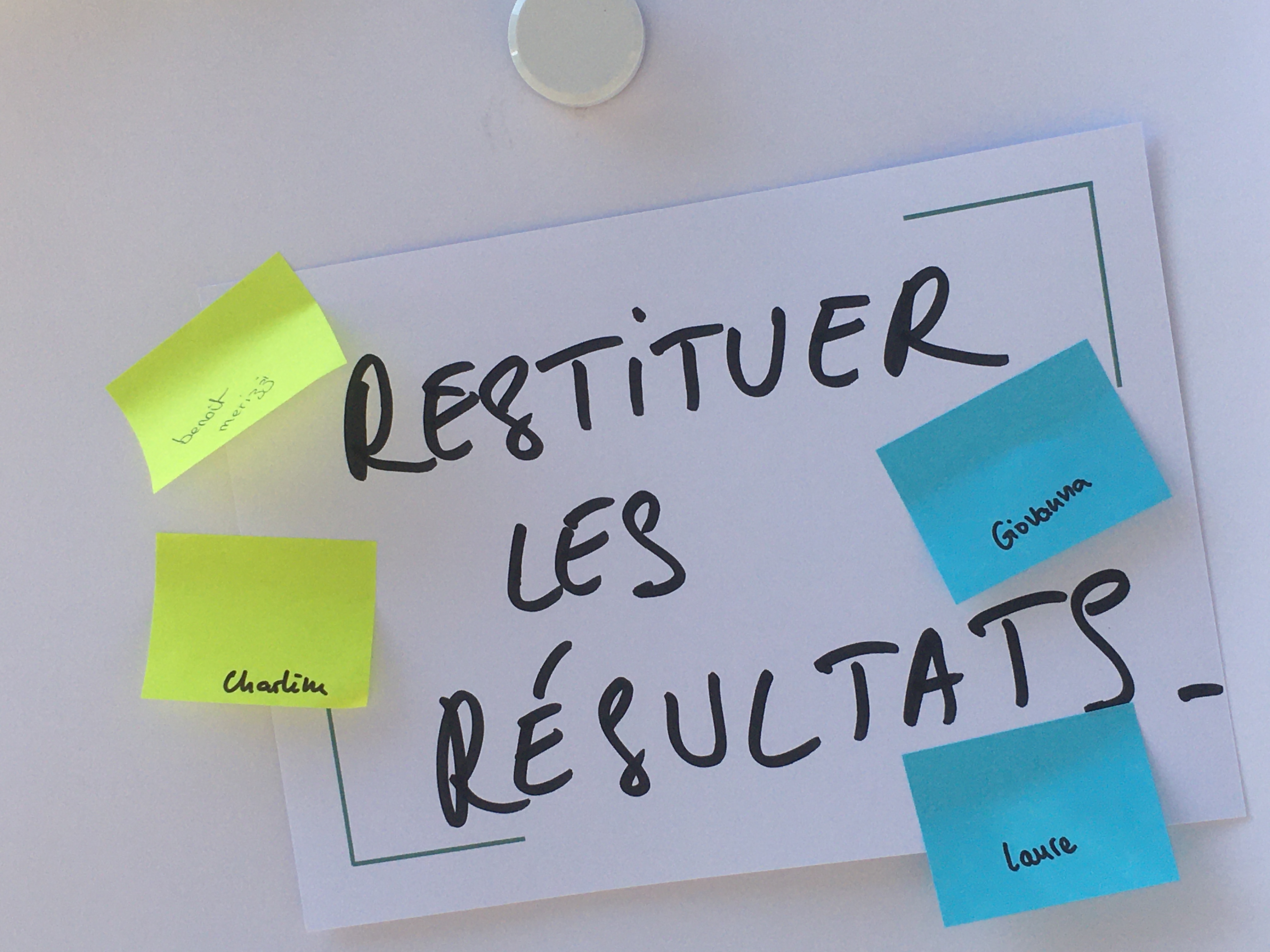 restituer les résultats