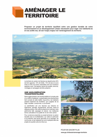 Aménager le territoire - Poster